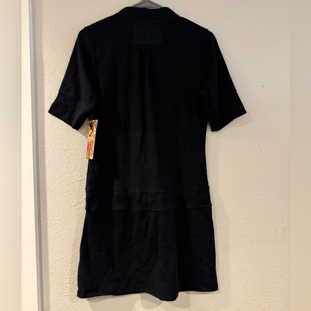 Lolë Black Short Sleeve Dress size Medium - Picture 9 of 10